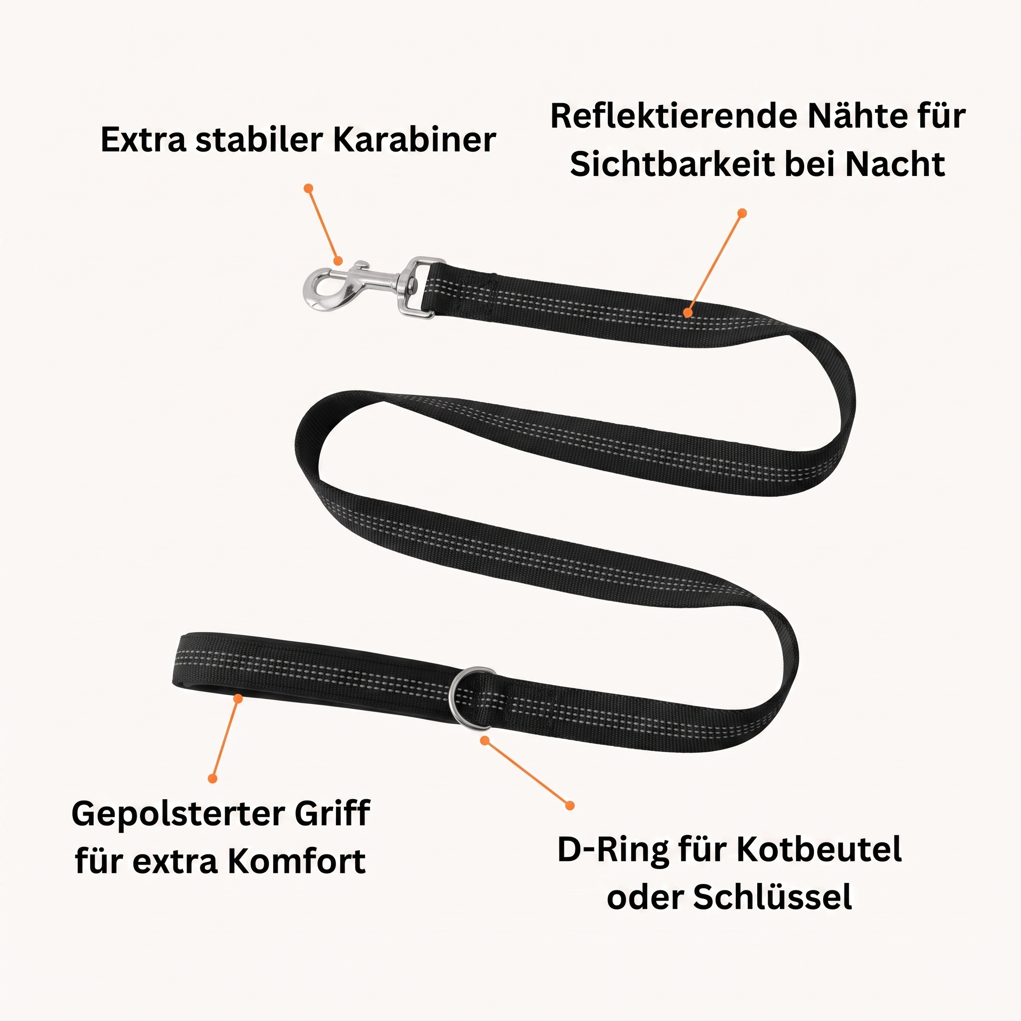 Wuffley Reflektierende Führleine
